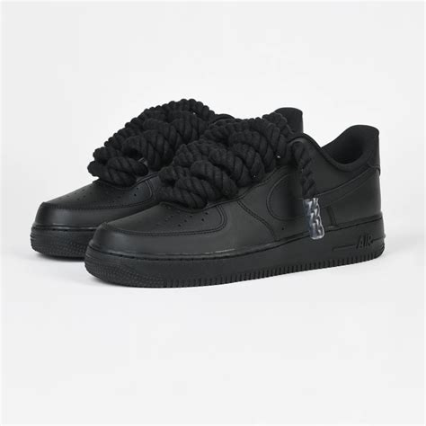 nike air force schwarz weiß schnürsenkel nike|air force 1 schwarze schuhe.